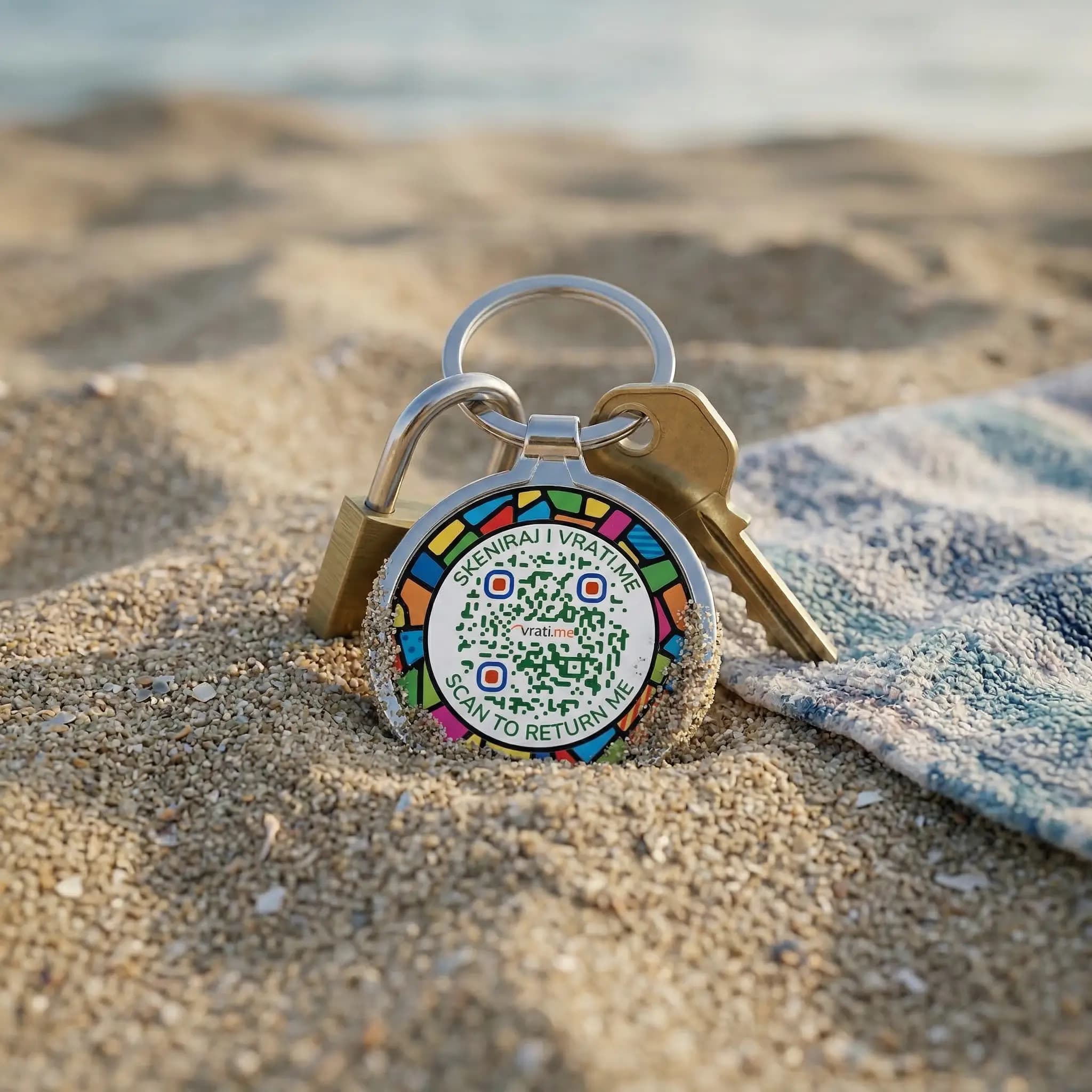 Okrugli privezak za ključeve - 2