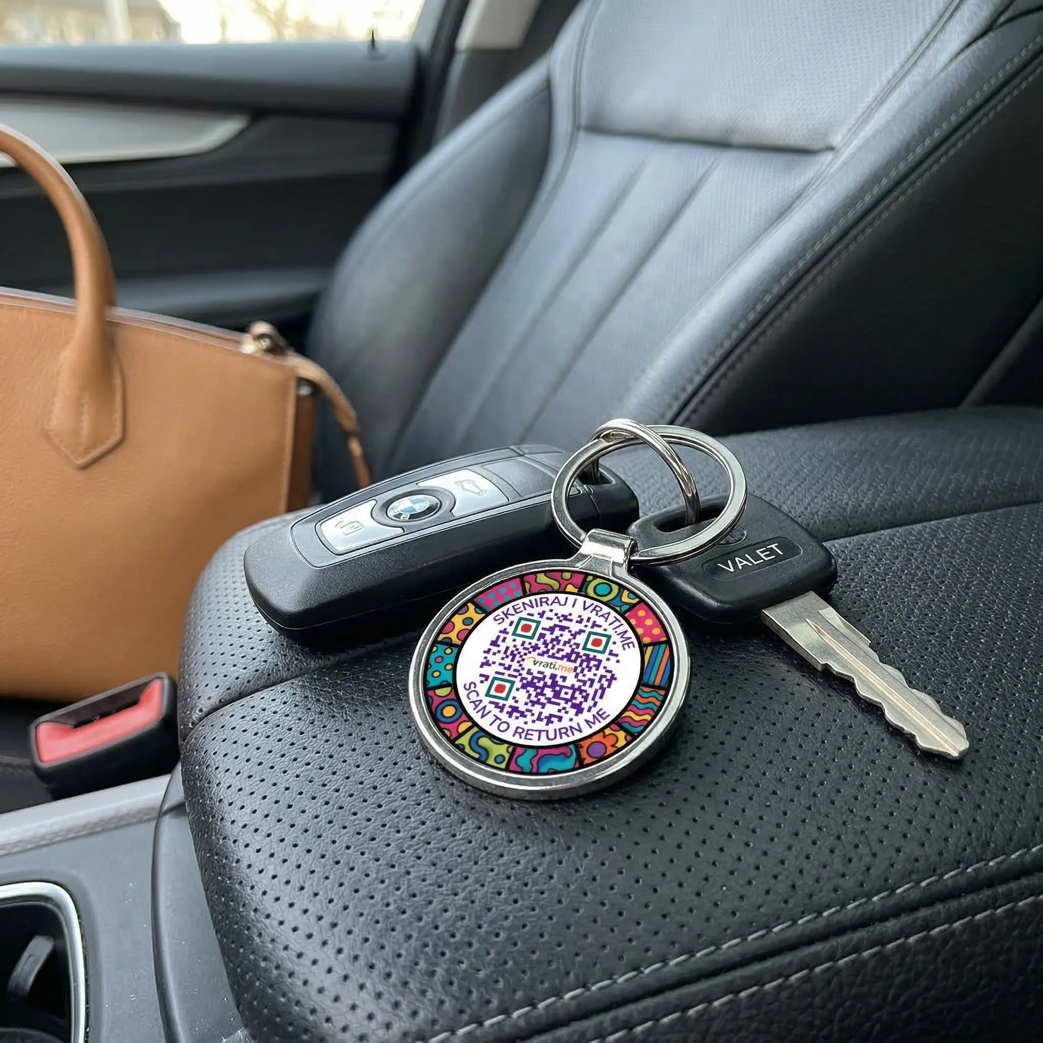 Okrugli privezak za ključeve - 3