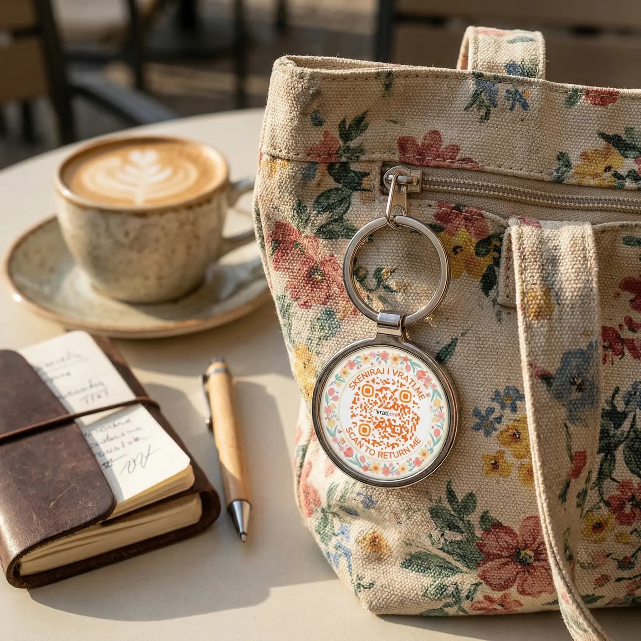 Okrugli privezak za ključeve - 6