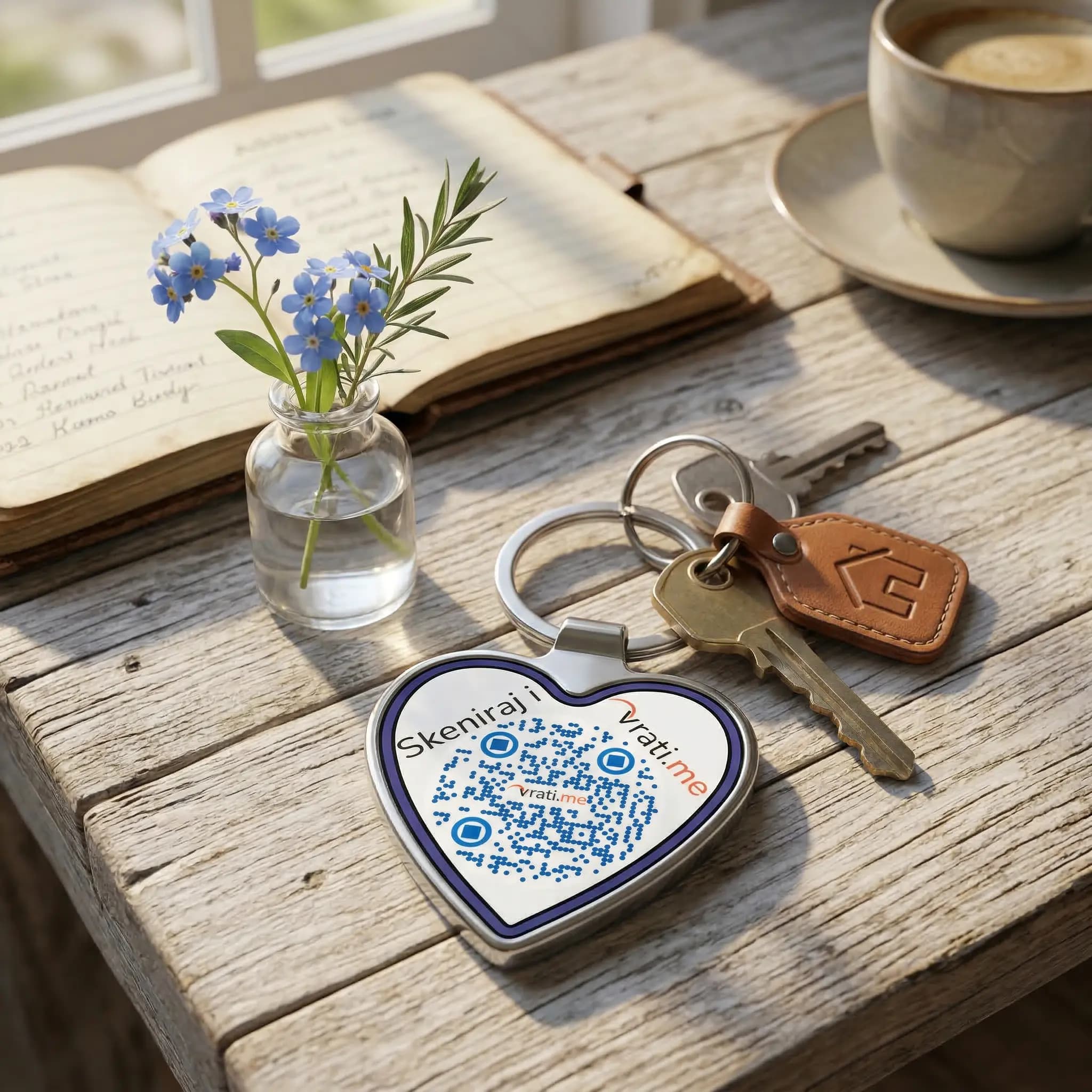 Privezak za ključeve u obliku srca - 1