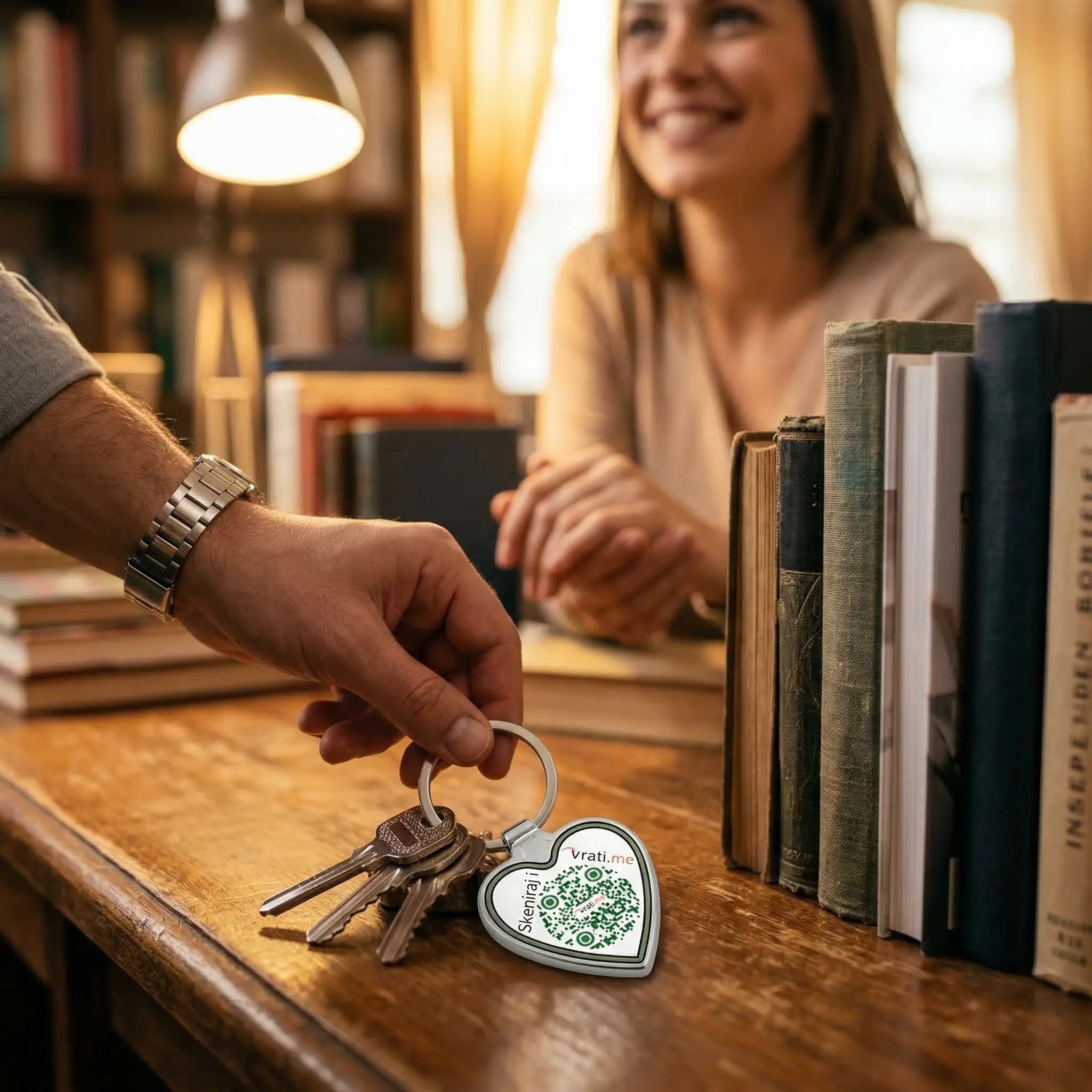 Privezak za ključeve u obliku srca - 5