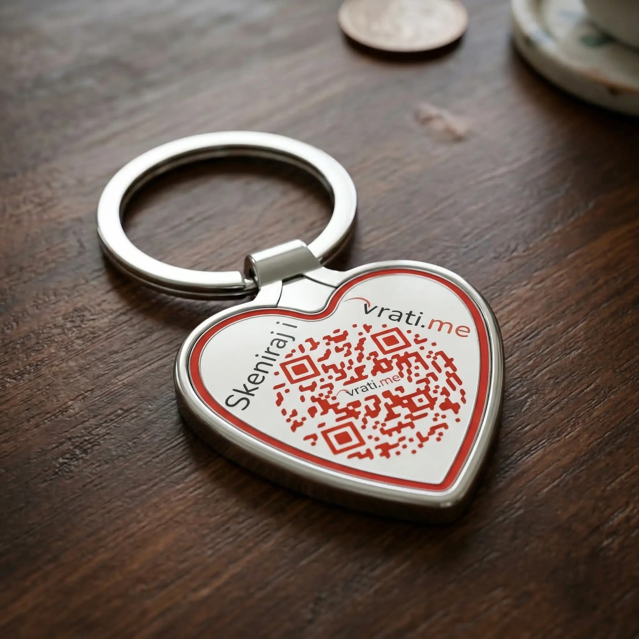 Privezak za ključeve u obliku srca - 6