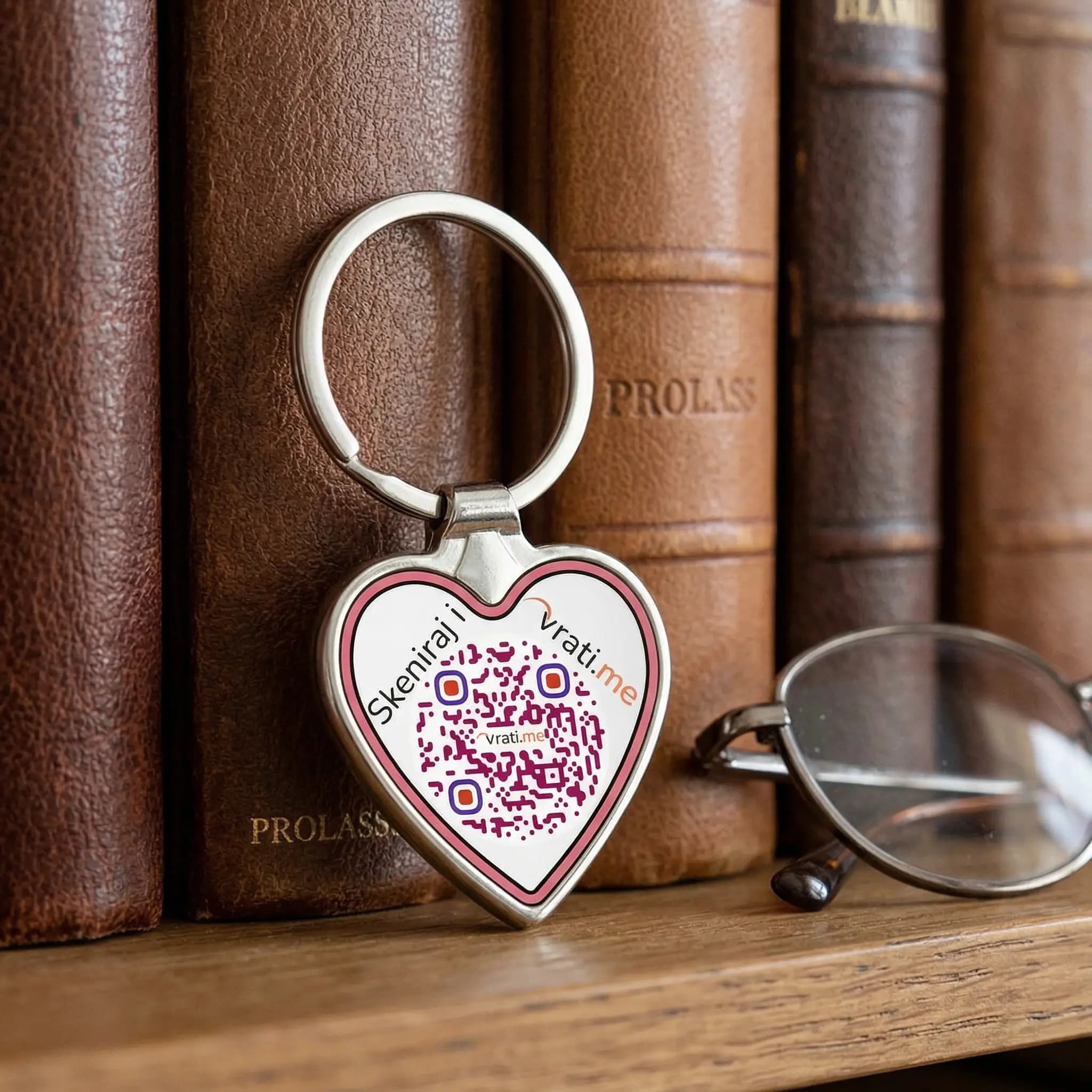 Privezak za ključeve u obliku srca