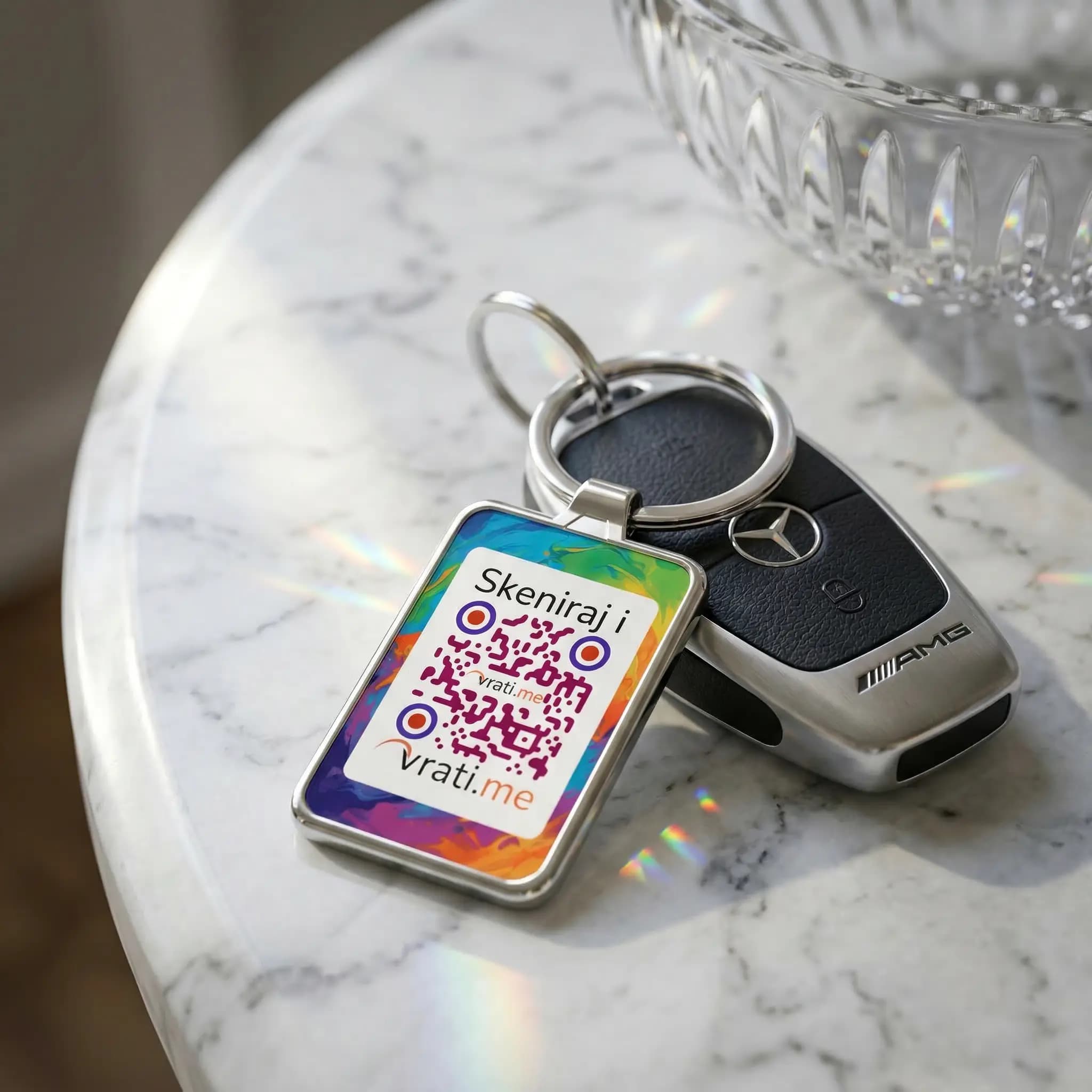 Pravougaoni privezak za ključeve